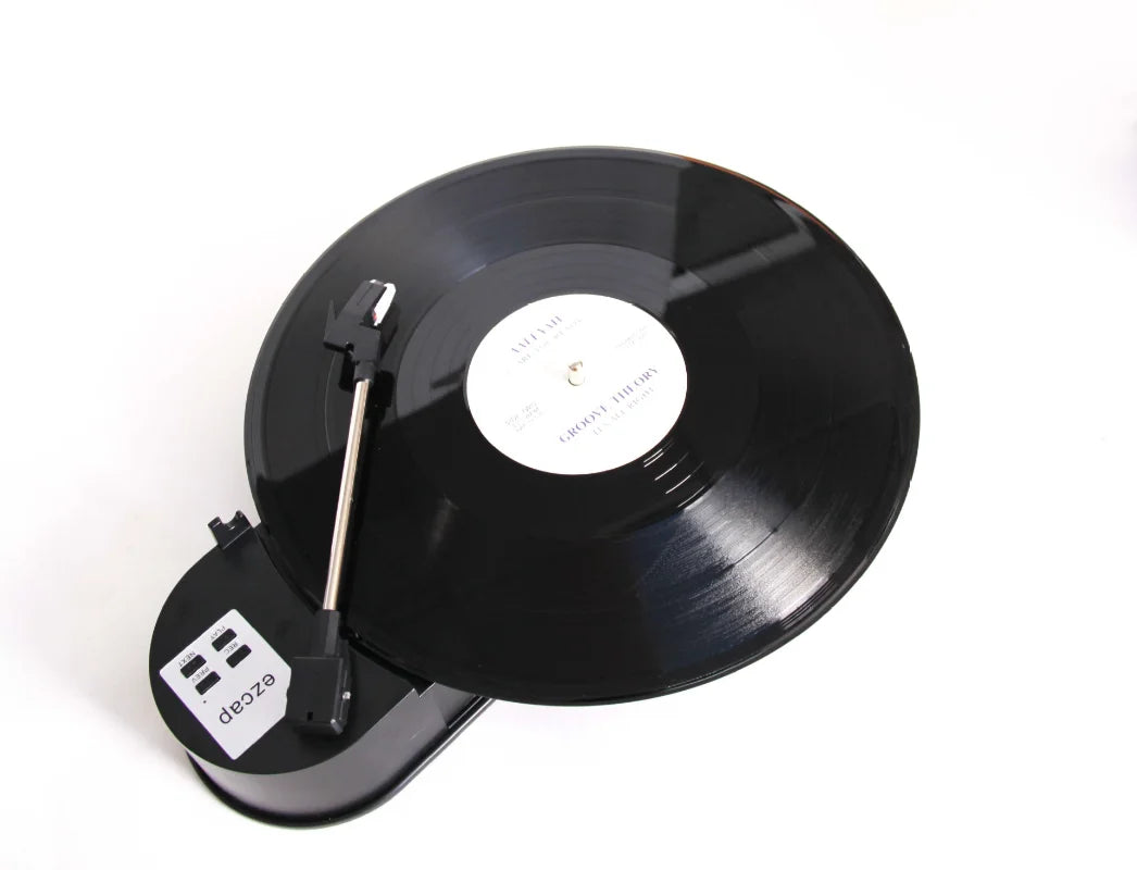 Mini Vinyl Turntable with USB MP3 Conversion, Dual Speed 33/45 RPM