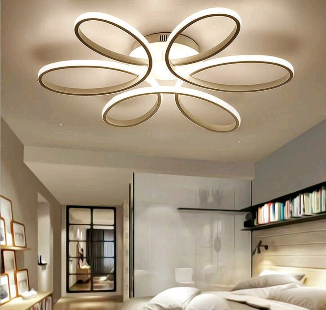 Minimalist LED Flower Chandelier